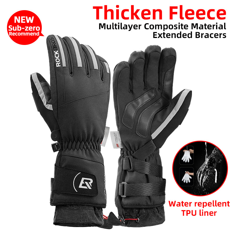 Snow bike online gloves